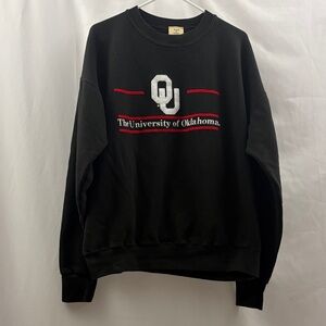 The University of Oklahoma Sooners OU Men’s Sweatshirt The Game Black Size XL